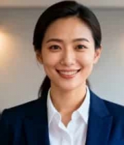  职业女性微笑肖像3172#横屏 	 -