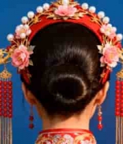  中式新娘背影造型3216#横屏 	 