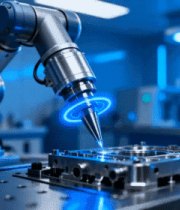 工业机械臂加工操作场景3245#横屏 