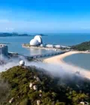  云海中的滨海城市风光3108#横屏 	 -