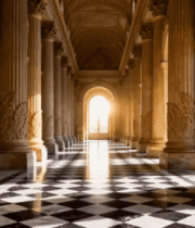 古典建筑走廊室内场景5012#横