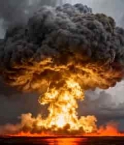  震撼蘑菇云爆炸瞬间3144#横屏 	 -