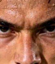  运动员汗水特写镜头3123#横屏 	 