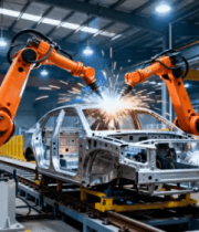 工厂汽车自动化焊接生产线1992#横