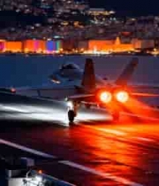  战机夜间起飞瞬间3128#横屏 	 