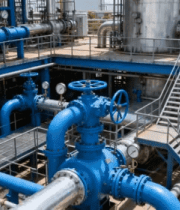 工厂内工业管道阀门场景3165#横