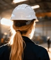 工厂内女工人背影4507#横