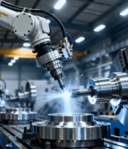 工厂机械臂自动化加工场景3412#横