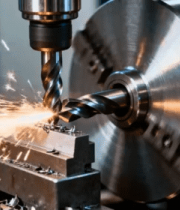 工厂机床钻孔作业画面3438#横屏 