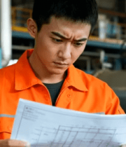 工厂工人查看图纸1755#横