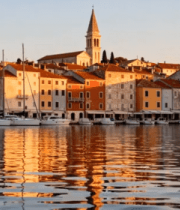 港口城镇彩色建筑临水风景760#横屏 