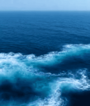 高空俯瞰蓝色大海与海浪1351#横