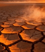 干旱土地日落景象(1)4644#横