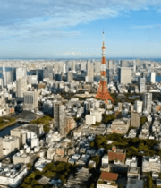 东京城市天际线俯瞰景观5058#横