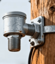 电线杆上金属部件特写2749#横