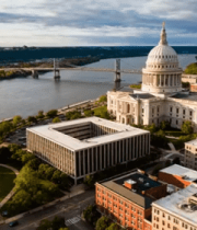 城市建筑河流全景俯瞰2310#横