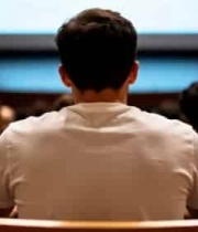  学生上课背影场景2596#横屏 	 