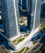 城市高楼大厦俯瞰全景435#横屏 