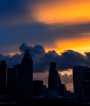 城市高楼日落云景素材1857#横屏 