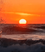 大海日落海浪素材2089#横