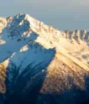  雪山日出延时摄影2666#横屏 	 