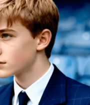 穿西装男孩侧颜特写2448#横