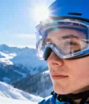  雪山湖泊晨雾景观2651#横屏 	 