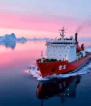  雪龙号破冰船极地航行2631#横屏 