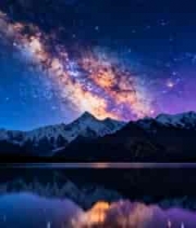  星空银河延时摄影2573#横屏 	 