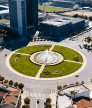 城市环形广场鸟瞰4374#横