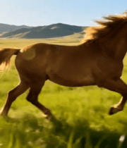 草原上奔跑的骏马(1)5222#横