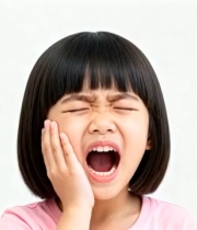  小女孩惊讶表情特写2509#横屏 	 