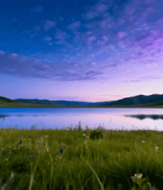 草原湖泊自然风光3054#横
