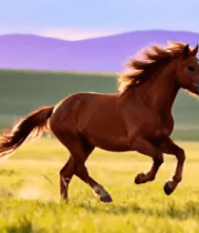 草原上奔跑的骏马243#横