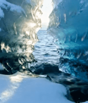 冰岛冰川内部自然景观4831#横