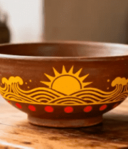 彩绘陶瓷碗特写素材5336#横屏 