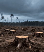 被砍伐后的森林场景883#横