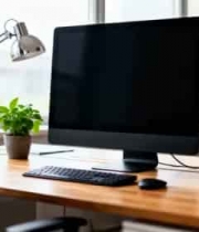  现代办公桌面空镜2452#横屏 	 