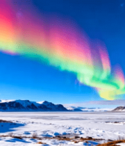 北极极光自然风光3605#横