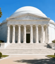 白色圆顶古典建筑全景2849#横