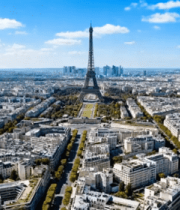 巴黎埃菲尔铁塔城市全景2683#横