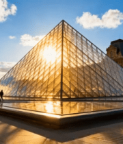 巴黎卢浮宫玻璃金字塔景观2060#横
