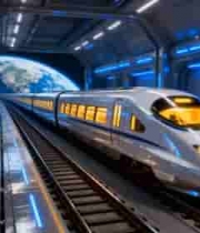  未来高铁穿越星际隧道2309#横屏 	 