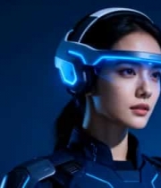  未来科技感女性形象2315#横屏 	 