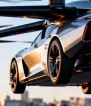  未来飞行汽车城市穿梭2303#横屏 