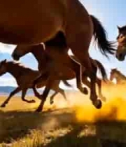  万马奔腾草原风光2266#横屏 	 -