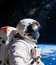  太空宇航员背影2224#横屏 