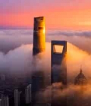  上海陆家嘴云海日出2036#横屏 	 -