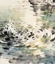  水墨涟漪动态背景2196#横屏 	 