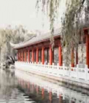  水墨风中式园林景观2184#横屏 